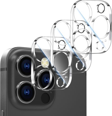 CloudValley [3 Packs for iPhone 16 Pro/iPhone 16 Pro Max Camera Protection, Military Standard Scratch-Resistant Protective Film, 9H Hardness, Bubble-Free Tempered Glass Camera Screen,Clear in Saudi Arabia