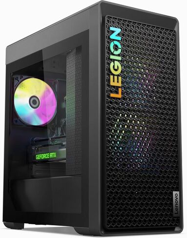 كمبيوتر مكتبي Lenovo Legion Tower 5 Gen 8 للألعاب والترفيه (AMD Ryzen 7 7700 8-Core، 64GB DDR5 5200MHz RAM، 512GB PCIe SSD + 2TB HDD (3.5)، Win 11 Pro) مع قاعدة توصيل USB-C in Saudi Arabia