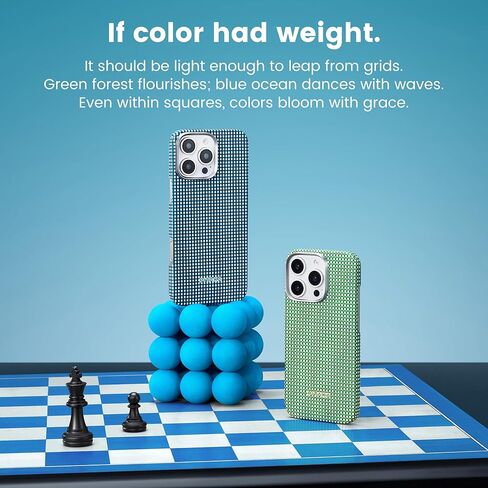 pitaka for iPhone 16 Pro Case Compatible with MagSafe, Thin & Light iPhone 16 Pro Case with a Caseless Feel, 600D Aramid Fiber Woven [Ultra Slim Case-Black/Grey (Twill)] in Kuwait