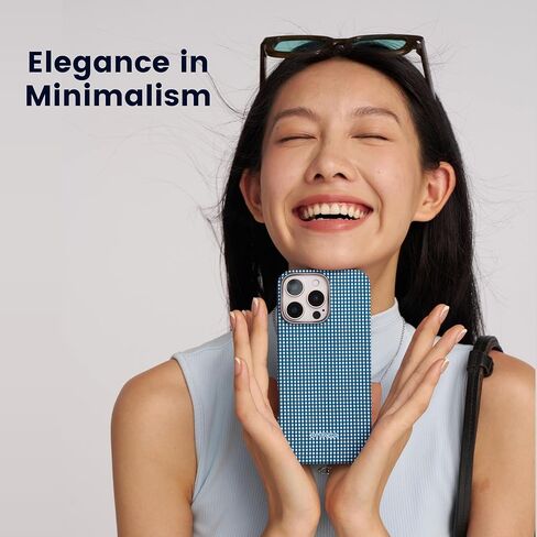 pitaka for iPhone 16 Pro Case Compatible with MagSafe, Thin & Light iPhone 16 Pro Case with a Caseless Feel, 600D Aramid Fiber Woven [Ultra Slim Case-Black/Grey (Twill)] in Kuwait