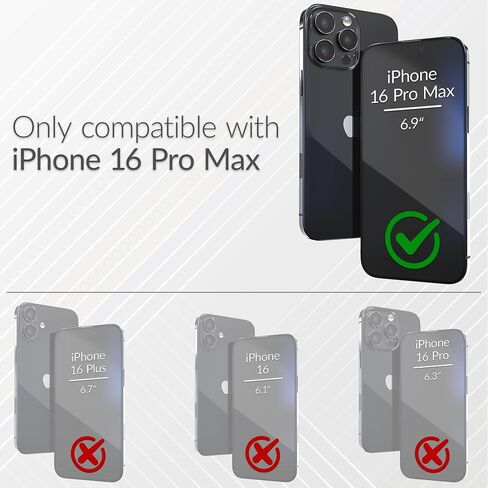 Crave Dual Guard متوافق مع حافظة iPhone 16 Pro Max، متوافقة مع حافظة MagSafe للحماية من الصدمات ذات الطبقة المزدوجة لهاتف Apple iPhone 16 Pro Max (6.9") - أخضر غابة in Kuwait