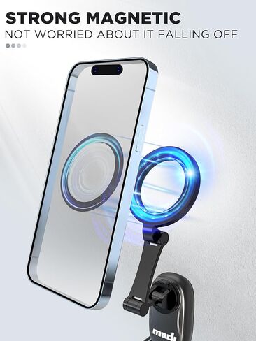 IPOW Magnetic Neck Mount for Phones, Neck Cell Phone Holder POV/Vlog Selfie Mount Hand Free Phone Neck Holder Chest Stand Strap Video Recording for iPhone 16 15 14 13 12 Seires, Black in Saudi Arabia