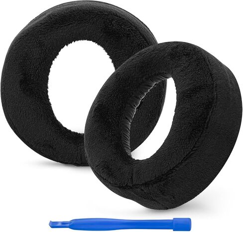 Linkidea Replacement Ear Pads for Sony PS5 Pulse 3D, PlayStation 5 Pulse 3D Headphones Replacement Ear Cushions, Ear Covers, Headset Earpads (Velour/Black) in Saudi Arabia