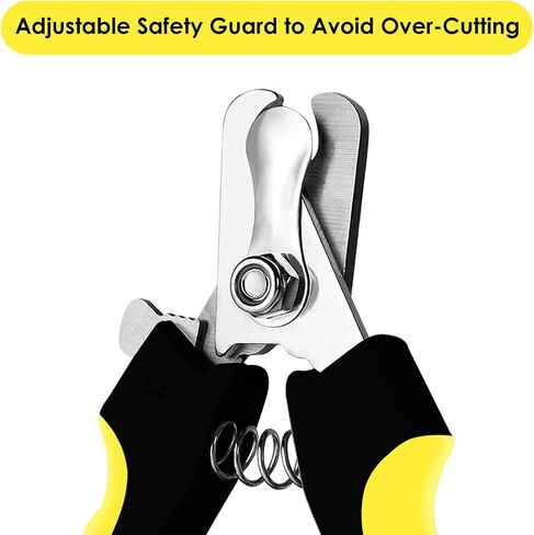 Candure Dog Nail Clippers Professional Dog Nail Trimmers Suitable for Large to Medium Dogs, Cats, Rabbits and Guinea Pigs - Safety Lock/Protective Guard to Avoid Over Cutting in Kuwait