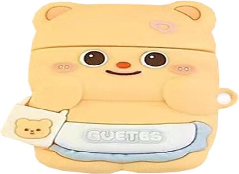 Case Compatible with 2024 Airpods 4, 3D Cute Kawaii Baby Otter Design Keychain Case Cover, Portable Earbuds Accessories Soft Silicone Shockproof Wireless Earphone Protector with Hook in Kuwait