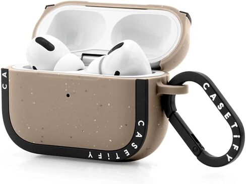 CASETiFY Bounce AirPods Pro (1st Gen) Case with Ring [Military Grade Drop Tested / 6.6ft Drop Protection/Anti-Scratch] - Matte Charcoal in Saudi Arabia