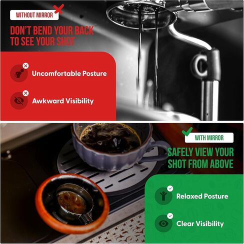 Bottomless Portafilter 54mm - Espresso Shot Mirror - 18g Basket | Fits Breville Bambino Plus - Barista Express - Barista Express Impress - Barista Touch - Barista Touch Impress - Barista Pro - Infuser in Saudi Arabia