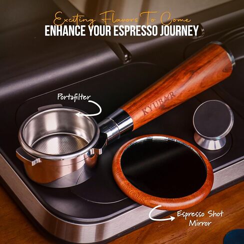 Bottomless Portafilter 54mm - Espresso Shot Mirror - 18g Basket | Fits Breville Bambino Plus - Barista Express - Barista Express Impress - Barista Touch - Barista Touch Impress - Barista Pro - Infuser in Saudi Arabia