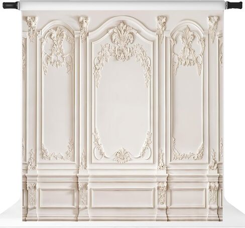 Kate White Interior Wall Backdrops Classic Wall Photo Backdrop European Design Photography Backdrops Vintage Wedding Portrait Studio Props, 10x10ft in Saudi Arabia