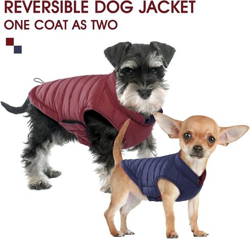 Bonaweite معطف الكلب القابل للعكس، سترة الكلب المقاومة للرياح، معطف الشتاء العاكس للكلاب، ملابس الكلاب للكلاب متوسطة الحجم، معاطف الطقس البارد المقاومة للماء للكلاب، سترة برتقالية عالية الوضوح للكلاب المتوسطة in Kuwait