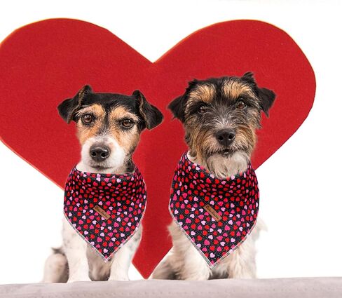 Dog Bandana - 1PC Dog Birthday Gift Bandanas Summer Dog Bib Scarf Female or Male Adjustable Accessories for Small to Large Dog Cat Puppy in Saudi Arabia