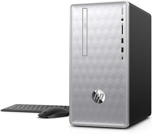 HP 2024 Newest Victus Gaming Desktop, AMD Ryzen 5-5600G(6-core), 64GB RAM, 1TB SSD, AMD Radeon RX 6400 Graphics, Wi-Fi 6, Bluetooth, USB-A&C, Windows 11 Home, with USB WiFi Adapter in Saudi Arabia