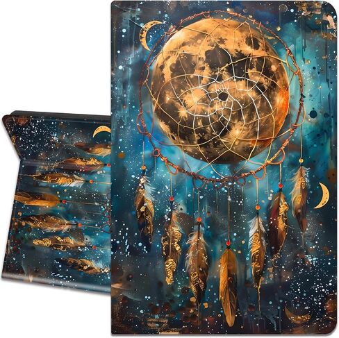 Case for Samsung Galaxy Tab S6 Lite 10.4 Inch 2022/2020, Slim Multi-Angle Smart Stand Cover with Automatic Sleep/Wake Function for Samsung S6 Lite SM-P610/P613/P615/P619, Moon Dream Catcher in Saudi Arabia