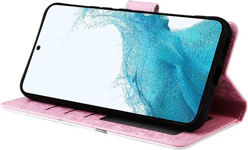 حافظة هاتف Asuwish لهاتف Samsung Galaxy A54 5G، غطاء فليب خلوي مع واقي شاشة من الزجاج المقسى، حامل بطاقة زهرة، حبل حامل A545G A 54 54A 4G G5 SM A546U للنساء والرجال وزهرة الورد in Kuwait