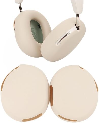 Adhiper Silicone Case Cover for Sonos Ace Headphones, Sweat Ear Pads Cover/Case Cover/Headphone Cover Accessories, Sweatproof & Easily Washable (Off White) in Saudi Arabia