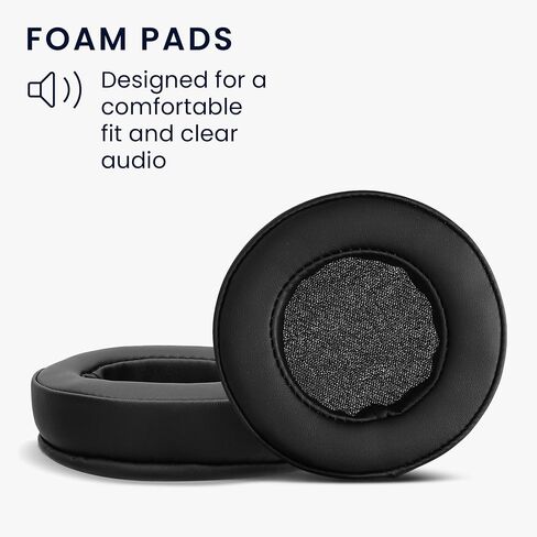 kwmobile Ear Pads Compatible with Beyerdynamic DT 240 PRO Earpads - 2X Replacement for Headphones - Black in Saudi Arabia