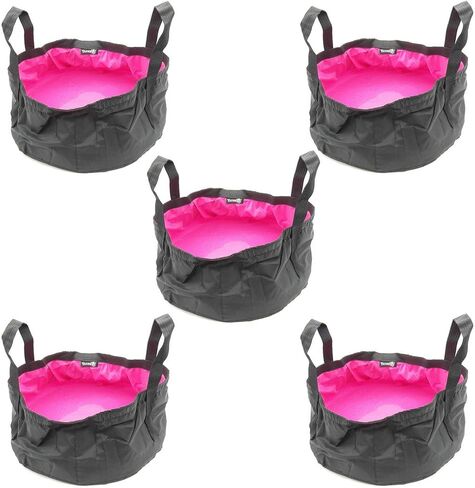 TRENDBOX Multiple Foldable Wash Basin Sink Water Bag Portable Mini 8.5L for Footbath Camping Hiking Outdoor Durable Design in Kuwait