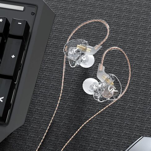 GK GST Headphones in Ear HiFi 1DD 1BA Deep Bass Earbuds with B Pin Detachable Cables, Noise-Isolating Earbuds in Saudi Arabia