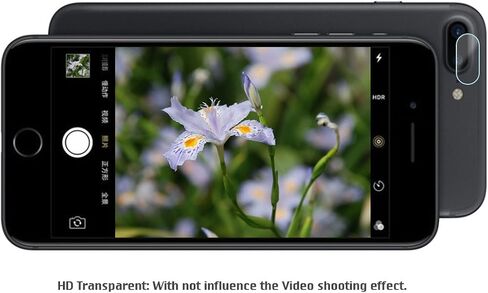 AKWOX (عبوة من 4 قطع) متوافقة مع واقي عدسة الكاميرا iPhone 7 Plus 8 Plus، رفيع للغاية 0.2 مم 9H واقي عدسة الكاميرا من الزجاج الصلب المقوى لهاتف iPhone 7 Plus، مع مضاد للخدش والغبار in Kuwait