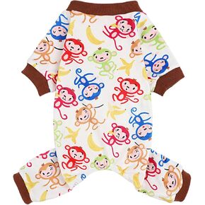 Kosiyi Dog Clothes for Small Dogs Girl Boy Dog Pajamas, Stretch Fleece Winter Spring Outfit, Lightweight Velvet Pet Jumpsuit, Pjs, Onesie Dog Apparel