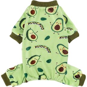 Kosiyi Dog Clothes for Small Dogs Girl Boy Dog Pajamas, Stretch Fleece Winter Spring Outfit, Lightweight Velvet Pet Jumpsuit, Pjs, Onesie Dog Apparel