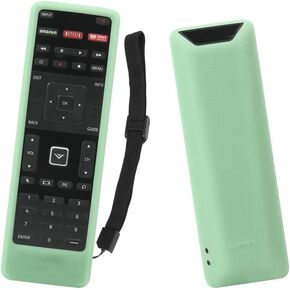 SIKAI Remote Case Compatible with Vizio XRT122 Smart TV Remote Silicone Case for VIZIO Smart LCD LED TV Remote [Shock Proof] Silicone Cover for Vizio XRT122 Remote with Lanyard (Glow in Dark Blue)