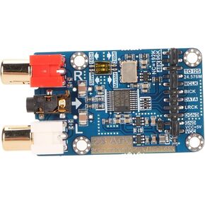 I2S ADC Audio Card Module, Master Slave Mode Development Board for 3.5mm or Input