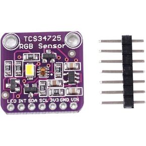 TCS34725 RGB Light Color Sensor Colour Recognition Module RGB Color Sensor with IR Filter and White LED for Arduino