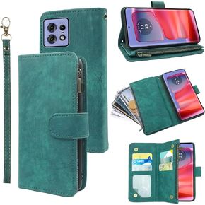 Compatible with Moto Edge 50 Pro 5G Wallet Case and Premium Vintage Leather Flip Credit Card Holder Stand Cell Phone Cover for Moto Edge 50 Pro 5G Men Women Brown in Kuwait