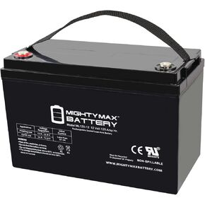 Mighty Max Battery ML125-12 - 12 Volt 125 AH, Internal Thread (INT) Terminal, Rechargeable SLA AGM Battery