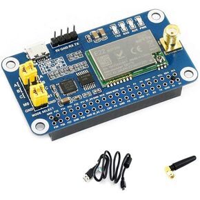 Waveshare SX1262 LoRa HAT for Raspberry Pi/Arduino/STM32 Spread Spectrum Modulationup to 81 Available Signal Channel 915MHz Frequency Band Data Transmission up to 5km