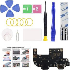 for Moto G Stylus 2021 5G USB Charging Port Replacement, Type C Dock Board Connector for G Stylus 2021 5G XT2131 Series (Not for 4G XT2115), with Tools & Instruction