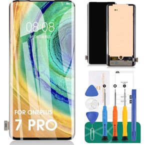 Original for Oneplus 7 Pro Screen Replacement for Oneplus 7 Pro LCD Screen Digitizer Repair Kits for Oneplus 7 Pro Touch Screen Display Assembly Replacement GM1911 GM1913 GM1917 GM1910 GM1915