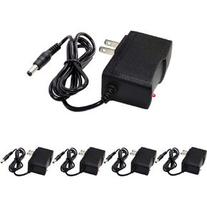 5PCS 3V 1Amp Power Adapter Supply 100-240 AC to DC 3Volt 1000mA 2.5mm X 5.5mm Plug 3V 1A AC/DC Power Supply Transformer (5 Pack)