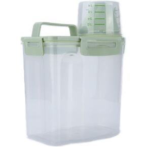 Pet Food Container, Sealed Waterproof Dog Food Storage Bucket with Lid Measuring Cup for Storaging Pet Food