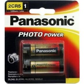8 x Panasonic 2CR5 6 Volt Lithium Batteries (245, DL245, EL2CR5)