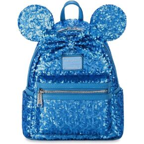 Theme Park Merchandise Minnie Sequin LF Mini Backpack Hydrangea Blue in Kuwait
