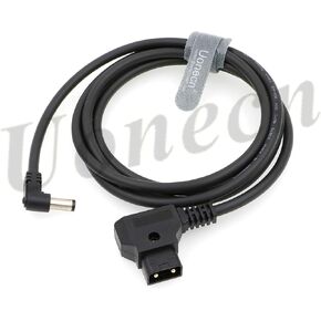 Uonecn 1.5M Dtap to Right Angle DC Power Cable 2.1mm 12V for KiPRO LCD Monitors Lectrosonic Lowel Blender LED Power Tap-Lectro Devices