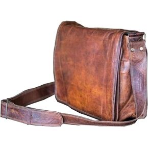 حقيبة جلدية أنيقة عبر الجسم حقيبة كتف أنيقة من الجلد الطبيعي iPad/Tablet Vintage Tan Brown 9 بوصة حقيبة رسول لجهاز iPad Pro 9 بوصة للنساء والرجال هدية من Cureo