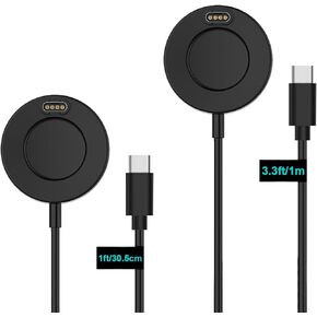 SEVENKA 2-Pack USB-C Charging Cables for Garmin Charger Cable Stand, 1m Long & 30cm Short Watch Charging Dock Station for Garmin Vivoactive 5 4 3, Forerunner 935, 245,Fenix 7 6 5 in Kuwait