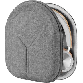 Geekria Shield Headphones Case Compatible with B&O Play Beoplay H9i, H95, H9, H8, H6, H4, H2 Case, Replacement Hard Shell Travel Carrying Bag with Cable Storage (Grey)