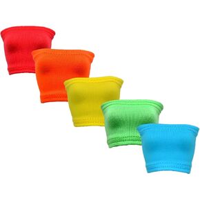 Handmade Curvy Size Doll Clothes Pack of 5 Tube tops for 11.5 inch Curvy size Barb Fashion Dolls 1:6 scale