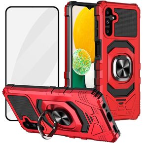 Ailiber Case for Samsung Galaxy S24 FE, Galaxy S24 FE Screen Protector, Ring Kickstand for Magnetic Car Mount, Military Grade, Shockproof Protective Rugged Cell Phone Cover-Rose Gold
