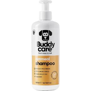Oatmeal Dog Shampoo by Buddycare | Shampoo for Dogs with Irritated Skin | Relieving and Rehydrating | with Aloe Vera and Pro Vitamin B5 (16.90oz)