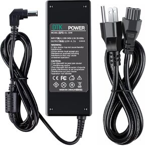 DTK 19.5V 4.7A 90W for Sony Ac Adapter Laptop Computer Charger Notebook PC Power Cord Supply Source Plug Connector Size: 6.5X4.4mm