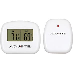 AcuRite 02097M Wireless Indoor/Outdoor Thermometer with Humidity Sensor , Black