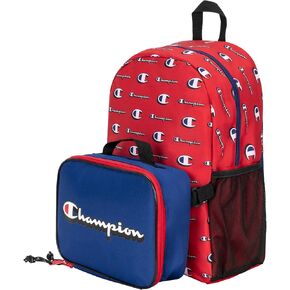 Champion Munch Backpack Lunch Kit Combo Red/Blue One Size