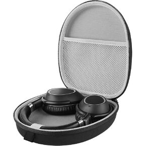 Linkidea Headphones Carrying Case Compatible with Sennheiser, AKG, Audio-Technica, JBL, Grado, Sony Case, Protective Hard Shell Travel Bag with Cable, Charger Storage (Black)