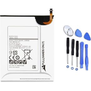 EB-BT561ABE EB-BT561ABA Tablet Battery Replacement for Samsung Galaxy Tab E 9.6 T560 T561 SM-T560(WiFi) SM-T561(3G & WiFi) SM-T565 (US & Canada) SM-T561Y SM-T561M(3.8V 5000mAh)