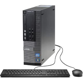 Dell Optiplex 7010 Small Desktop Computer (SFF) | Quad Core Intel i5 (3.2GHz) | 16GB DDR3 RAM | 2TB HDD Hard Disk Drive | Windows 10 Pro | 24in Monitor | RGB Mouse + Keyboard (Renewed)